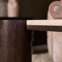 Starfurn Bijzettafel Maeve 57 cm - donkerbruin