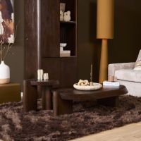 Starfurn Salontafel Rava 125 cm - donkerbruin