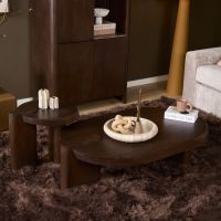 Starfurn Salontafel Rava 125 cm - donkerbruin