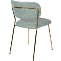 Puur Viken eetkamerstoel stof - goud onderstel