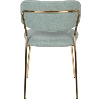 Puur Viken eetkamerstoel stof - goud onderstel