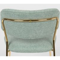 Puur Viken eetkamerstoel stof - goud onderstel