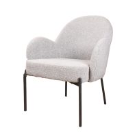 Elza fauteuil boucle grijs - showroommodel
