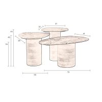 Suki bijzettafel set van 3