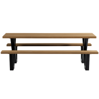 Tablo outdoor picknicktafel naturel met X-poot metaal van het woonmerk WOOOD