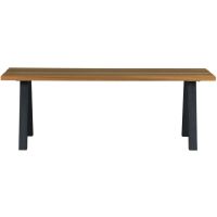 Woood Tablo outdoor eettafel naturel met A-poot metaal