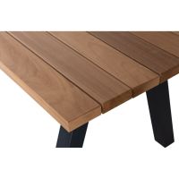 Woood Tablo outdoor eettafel naturel met A-poot metaal