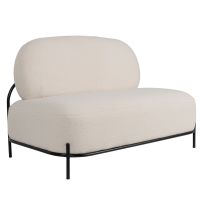 Tamara 2-zitsbank teddy - ivoor