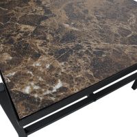 Woood Bijzettafel Turn Around Zwart 40x50x44 cm