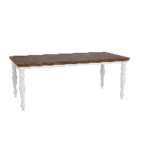 Tower Living Fleur eettafel - 240 cm sierpoot - wit