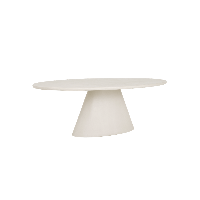 Tower Living Mello eettafel ovaal - 200 cm - wit