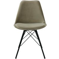 Kick velvet kuipstoel - zwart onderstel