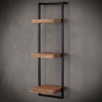 Fraaai Woody metaal wandplank 30x100 cm