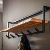 Woody kapstok metaal met plank en 6 haken