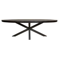 Ovale eettafel Denver - 210 cm - zwart