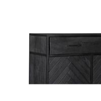 Kabinet kast New York - 100 cm - zwart