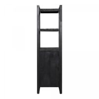 Boekenkast Boaz Black 1 deur - 55 cm - zwart