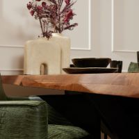 Rechthoekige boomstamtafel Boston - 240 cm - naturel