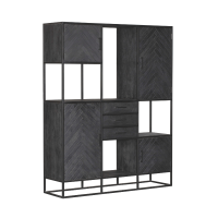 Starfurn Vakkenkast New York Supreme XXL - 160 cm - zwart