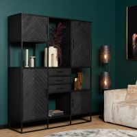 Starfurn Vakkenkast New York Supreme XXL - 160 cm - zwart