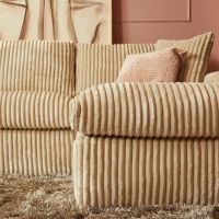 Starfurn MySofa Teddy U-bank rib - beige