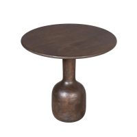 Starfurn Bijzettafel Donna Ø50 cm - donkerbruin