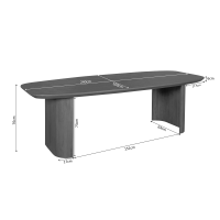 Eettafel Marè 240 cm - bruin