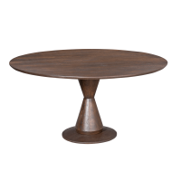 Eettafel Lima rond 130 cm - bruin