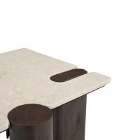 Bijzettafel Maeve 57 cm - donkerbruin