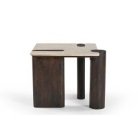 Bijzettafel Maeve 57 cm - donkerbruin