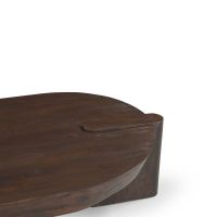 Salontafel Rava 125 cm - donkerbruin