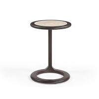 Bijzettafel Vinn rond set van 2 - beige