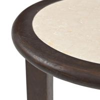 Bijzettafel Vinn rond set van 2 - beige