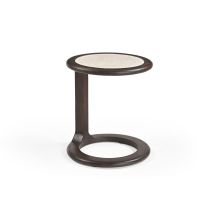 Bijzettafel Vinn rond set van 2 - beige