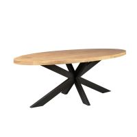 Starfurn Eettafel Dakota ovaal 180 cm - naturel