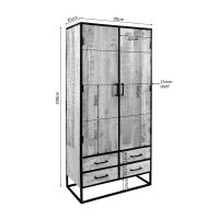 Starfurn Wandkast Dakota 90 cm - naturel