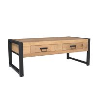 Starfurn Salontafel Britt twee lades 120 cm - naturel