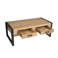 Starfurn Salontafel Britt twee lades 120 cm - naturel