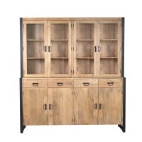 Starfurn Vitrinekast Britt XXL 200 cm - naturel