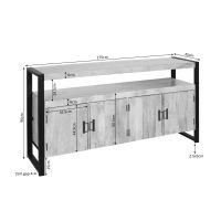 Starfurn Dressoir Britt 175 cm - naturel