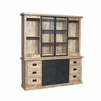 Starfurn Vitrinekast Noa 200 cm - naturel