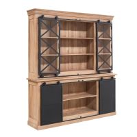 Starfurn Vitrinekast Fresno XXL 200 cm - naturel