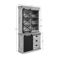 Starfurn Vitrinekast Fresno 120 cm - naturel