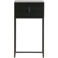 Woood Zola nachtkastje met lade zwart