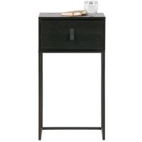 Woood Zola nachtkastje met lade zwart