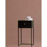 Woood Zola nachtkastje met lade zwart
