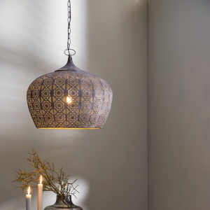 Emine hanglamp brons 51,5cm  van het woonmerk Light&Living
