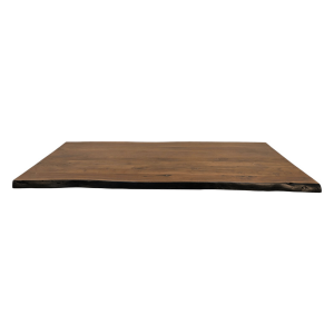 Sorata rechthoekig tafelblad 200x100x5 acaciahout walnoot/zwart