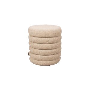 Fern poef bouclé ø37 cm