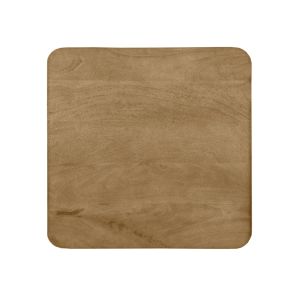 Restaurant/Bartafel Blad Vierkant Sloppy Edge 70x70 cm - naturel mangohout